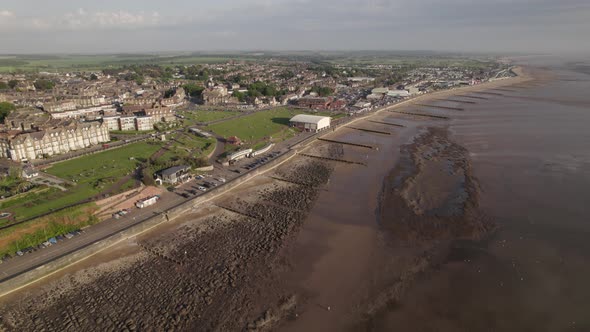 Hunstanton Town And Beach Aerial Norfolk Coastline