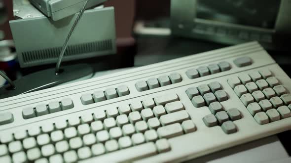 Old Vintage Personal Computer Workspace