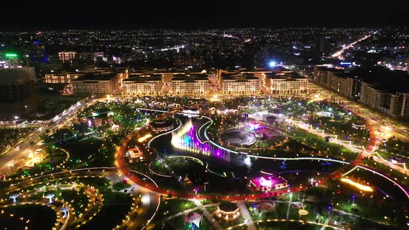 panoramic view of the Tashkent City recreation park