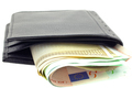 black leather wallet with euro notes - PhotoDune Item for Sale