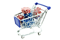 color poker chips in shopping trolley - PhotoDune Item for Sale