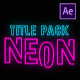 Neon Title Pack - VideoHive Item for Sale