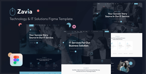 Zavia - Technology & IT Solutions Figma Template