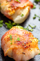 Fried goat cheese covered with smoked bacon - PhotoDune Item for Sale