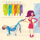 Trying On Dress - GraphicRiver Item for Sale