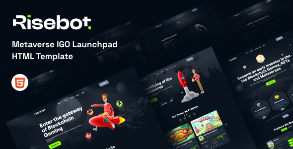 Risebot - Metaverse IGO Launchpad HTML Template