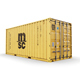 20 ft MSC standard shipping container - 3DOcean Item for Sale