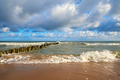 Baltic sea coastlineagainst beautiful cloudy sky - PhotoDune Item for Sale