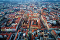Aerial view of Wroclaw Rynek market square during Christmas holidays - PhotoDune Item for Sale