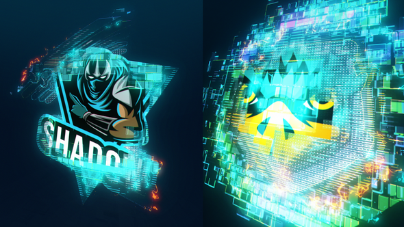 Pixel Scan Logo Reveal alt