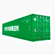 40 feet EVERGREEN standard shipping container - 3DOcean Item for Sale