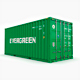 20 feet EVERGREEN standard shipping container - 3DOcean Item for Sale