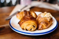 Close up of delicious fresh pastries on plate - PhotoDune Item for Sale