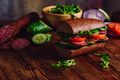 Sandwich with Salami and Fresh Vegetables - PhotoDune Item for Sale