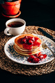 Stack of pancakes with dogberry jam - PhotoDune Item for Sale