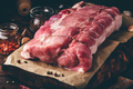 Raw pork loin joint with different spices - PhotoDune Item for Sale