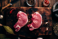 Two raw pork loin steaks - PhotoDune Item for Sale