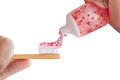 isolated saint valentine toothpaste and tooth brush - PhotoDune Item for Sale