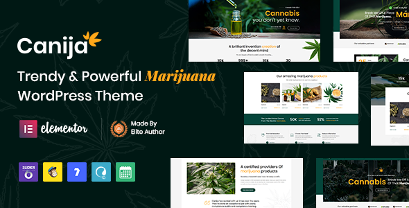 Canija - Marijuana & Cannabis Dispensary WordPress Theme