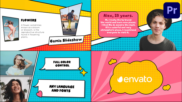 Comic Slideshow for Premiere Pro