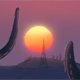 Desert Sunset Logo Animation - VideoHive Item for Sale