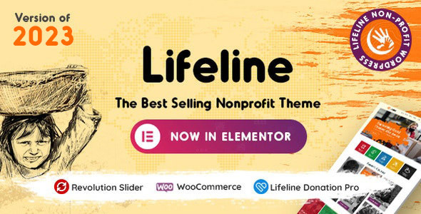 Lifeline - 2023 NGO, Fund Raising and Charity WordPress Theme