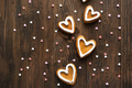 Glazed heart shaped cookies for Valentine's day. - PhotoDune Item for Sale