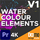 Water Colour Elements V1 Premiere Pro - VideoHive Item for Sale