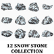 Snow Stone Rock Collection - 3DOcean Item for Sale