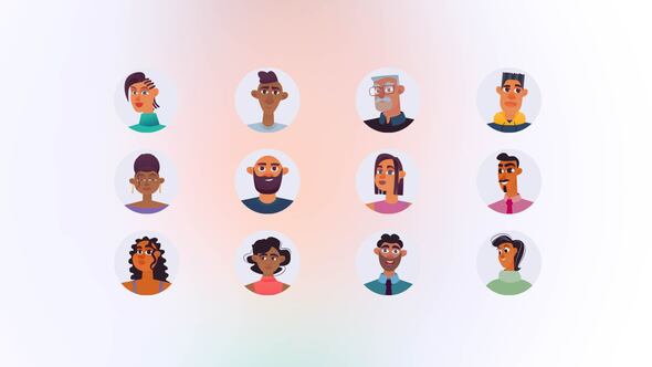 Black People  - Mini Avatars Concept alt