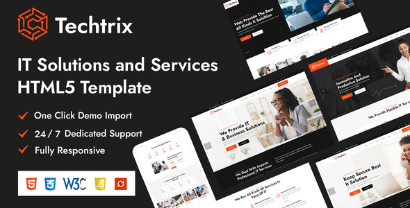 Techtrix – IT Solutions & Services HTML Templates