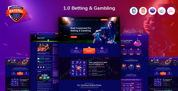 Bettfor - eSports Betting & Casino Platform Html Template