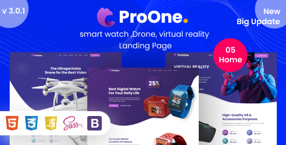 Product Landing Page Multipurpose - ProOne