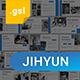 Jihyun - Blue and White Business Presentation Googleslide - GraphicRiver Item for Sale