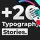 20 Typography Instagram Stories - VideoHive Item for Sale