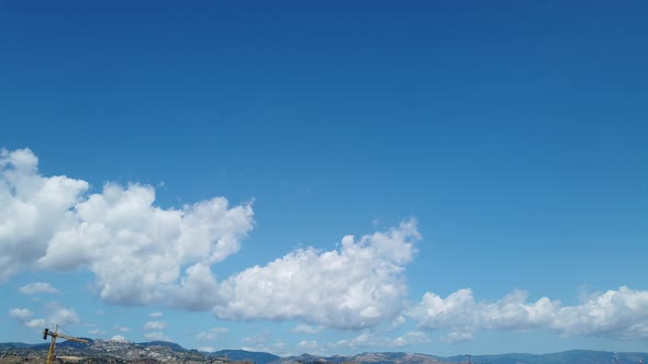 Clouds time lapse on daylight