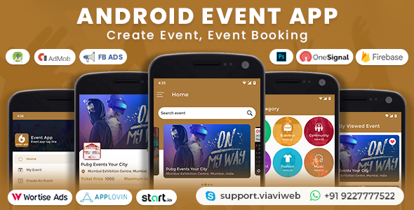 Android Event App (Create Event, Event Booking)