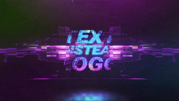 Shockwave Glitch Logo Reveal alt