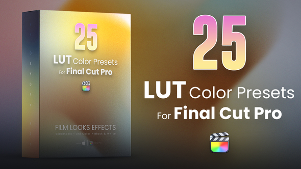25 LUTs pack for Final Cut Pro