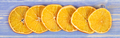 Dried orange lying on wooden boards, healthy nutrition - PhotoDune Item for Sale