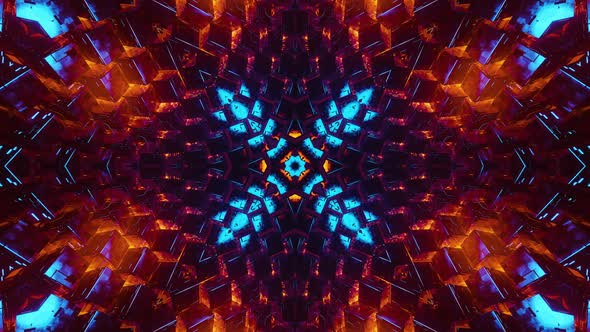 Red Neon Motion Background Vj Loop