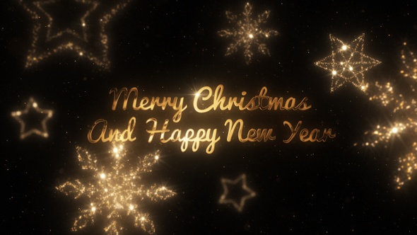 Merry Christmas Wishes Gold Background alt