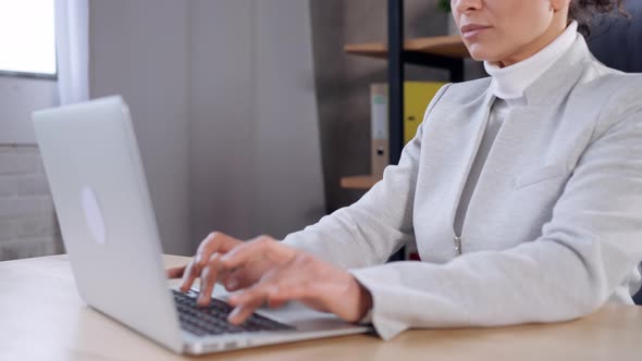 Employee Working Using Computer