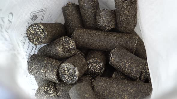 Pressed Pellets From Waste Sunflower Oil Production