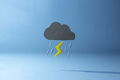 Thunderstorm Weather Icon Made of Clay - PhotoDune Item for Sale