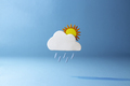 Sun Behind Cloud With Rain Showers Weather Icon Made of Clay - PhotoDune Item for Sale