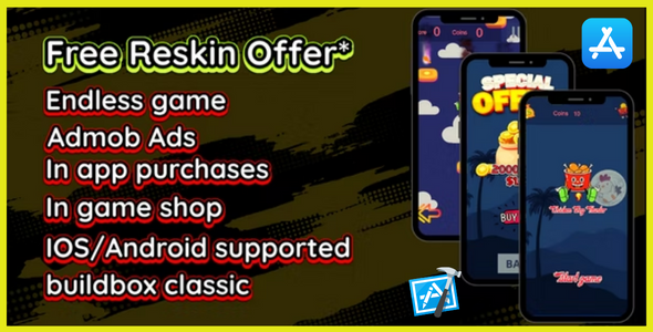 Chicken Leg Hunter (Free Reskin + Xcode Projet +  Admob +In App +Buildbox Game Template)
