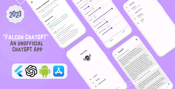 Falcon ChatGPT v1.0 | Flutter & OpenAI | Android & iOS