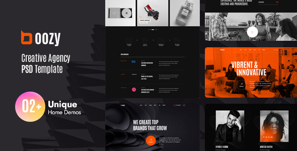 Boozy - Creative Agency PSD Template