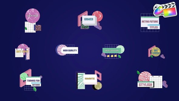 Retro Future Titles for FCPX alt